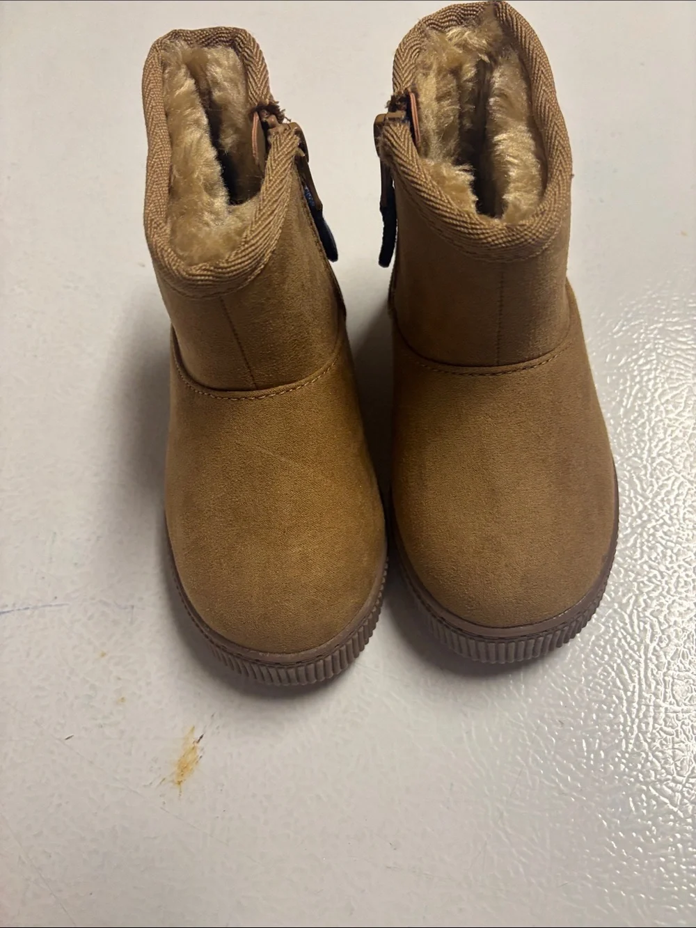 NWOT Cat & Jack Kids Faux Fur Ankle Boots - Brown